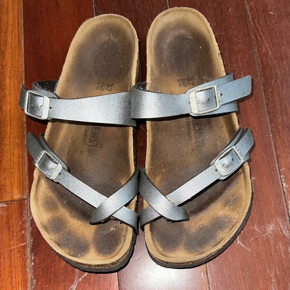 Birkenstock Black and Brown Sandals